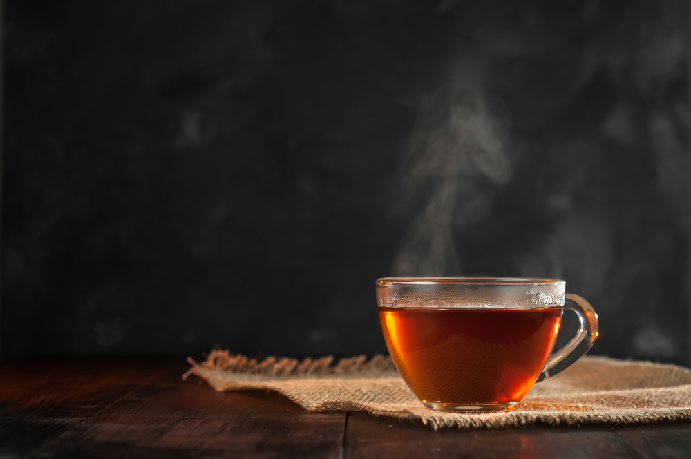 A great way to keep hydrated is by drinking lots of hot tea.