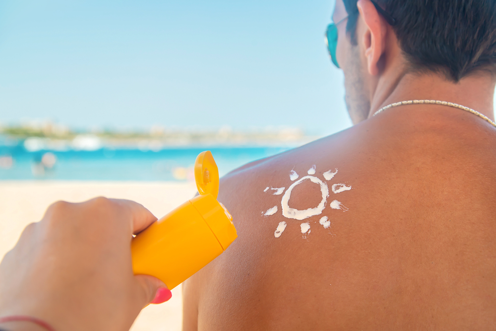 Get into the habit of putting on sunscreen.
